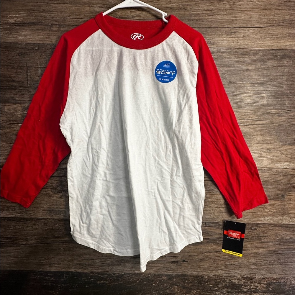 Rawlings Red and White Men's Baseball ⚾️ Shirt